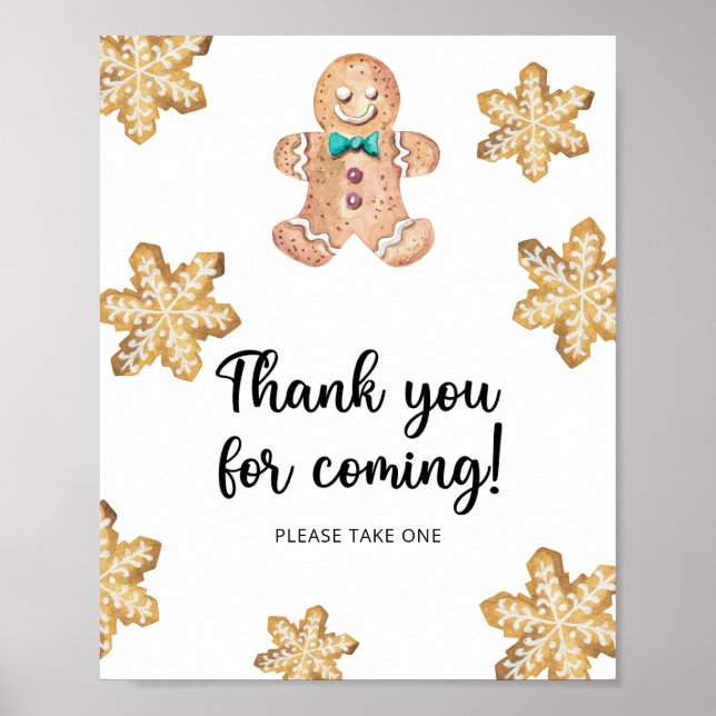 Gingerbread man \ Thank you for coming  Poster (Front)