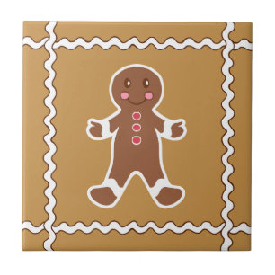 Gingerbread Man Trivet Tile