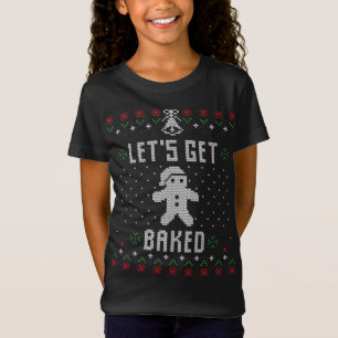 Gingerbread Man Ugly Christmas Sweater Funny Let's