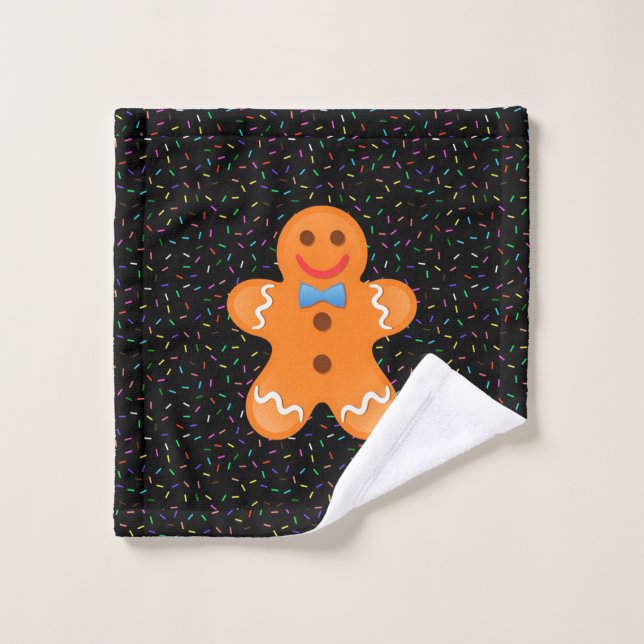 Gingerbread Man  Wash Cloth (Wash Cloth)