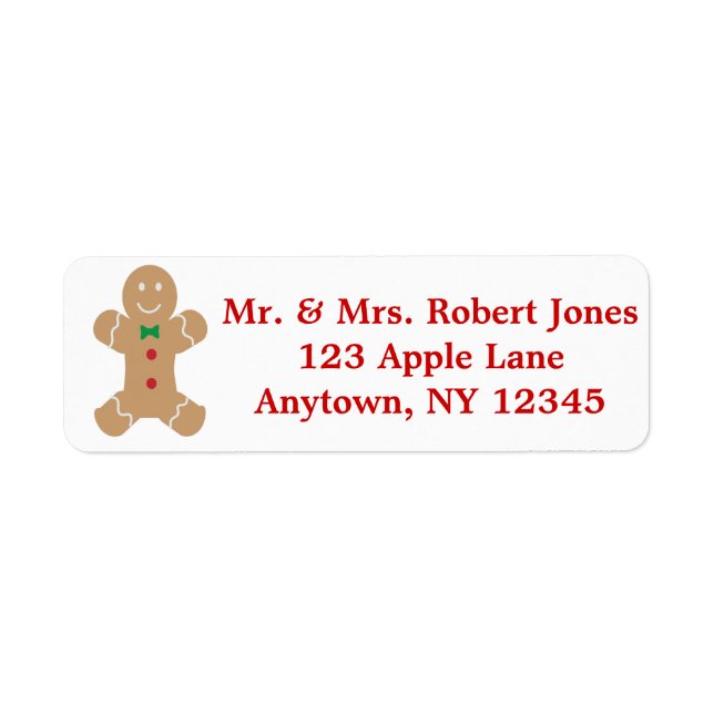 Gingerbread Man with Name (Front)