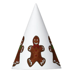 Gingerbread Man Woman Christmas Cookies Holiday Party Hat