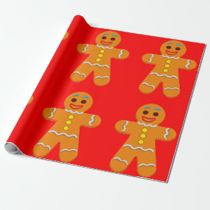 Gingerbread Man Wrapping Paper