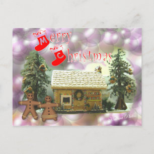 Gingerbread MC Postcard-customise Holiday Postcard