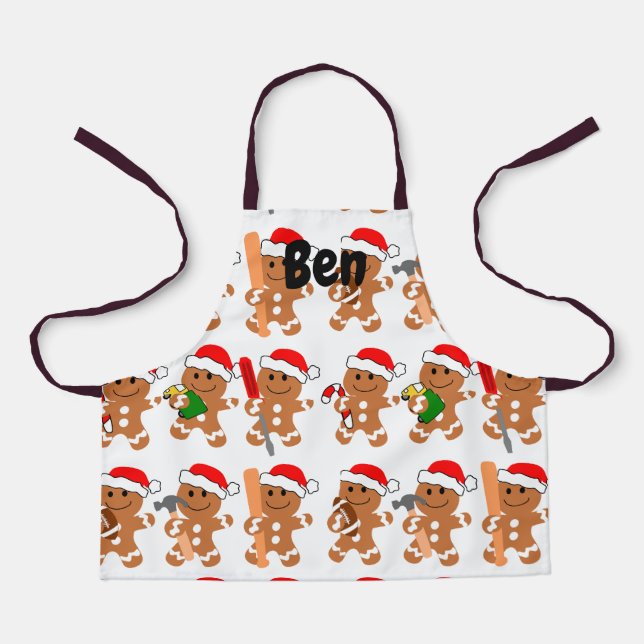Gingerbread Men Apron (Front)