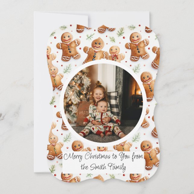 Gingerbread Men Christmas Card (Front)