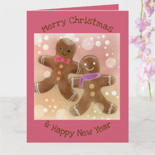 Gingerbread men Christmas Greeting Card