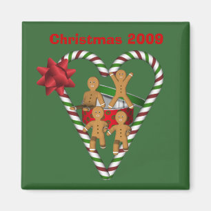 Gingerbread Men Christmas Holiday Magnet