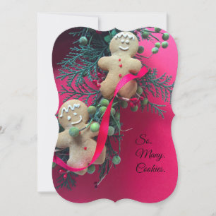 Gingerbread men cookie swap invitation