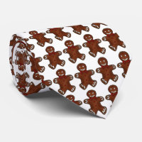 Gingerbread Men Holiday Cookies Christmas Tie