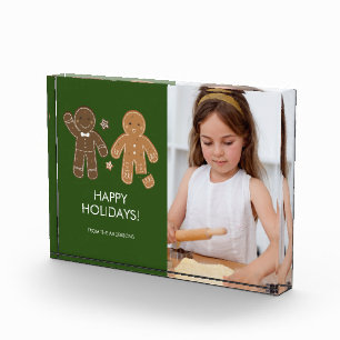 Gingerbread Men Holiday Photo Block