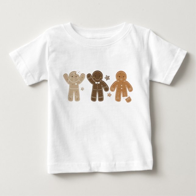 Gingerbread Men Holiday T-Shirt (Front)