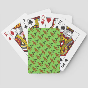Gingerbread Men & Holly Playing Cards