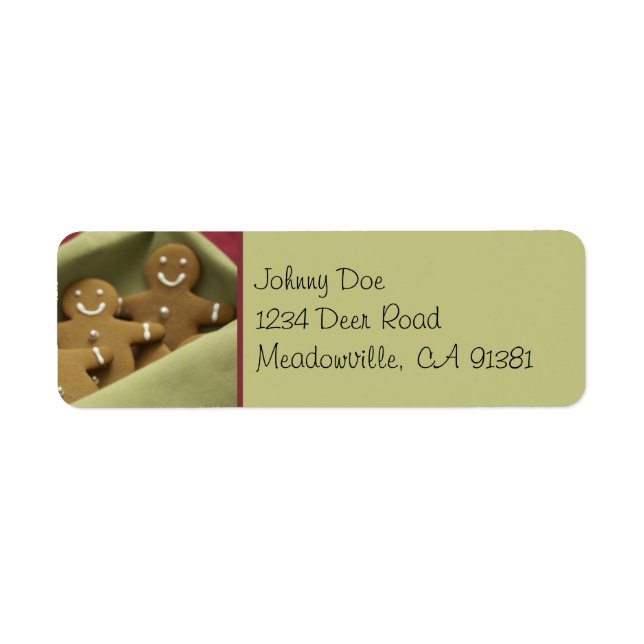 Gingerbread Men Label (Front)