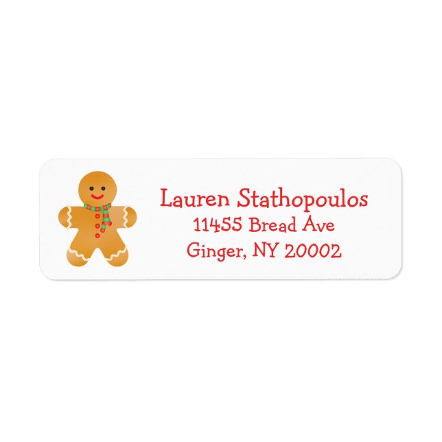 Gingerbread Men Winter Scarf (Front)