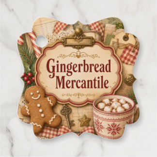 Gingerbread Mercantile Favour Tags