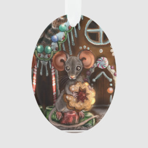 Gingerbread Mouse Christmas Ornament
