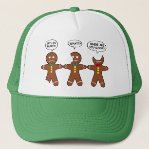 Gingerbread My Leg Hurts Cute Trucker Hat