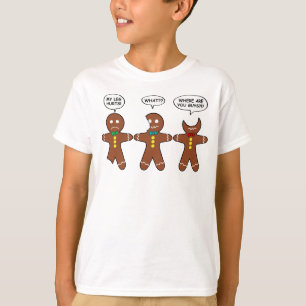 Gingerbread My Leg Hurts Fun T-Shirt