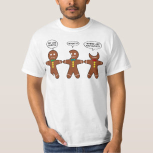 Gingerbread My Leg Hurts Humour T-Shirt