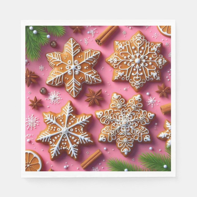 Gingerbread napkins! napkin (Front)