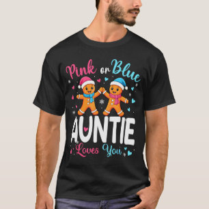 Gingerbread Nk Or Blue Auntie Loves You Christmas T-Shirt