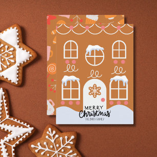Gingerbread Non-Photo Holiday Card