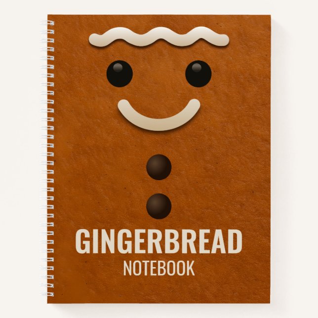 Gingerbread Notebook – College Ruled Paper (Front)