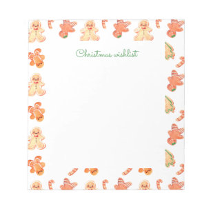 Gingerbread Notepad
