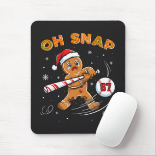 Gingerbread Oh Snap 67 Baseball Mouse Mat