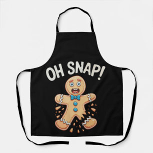 Gingerbread Oh Snap Christmas Cookie Baking Xmas Apron