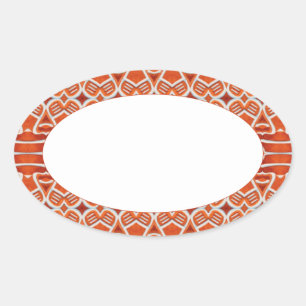 GINGERBREAD Oval Matte Stickers