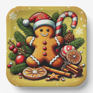 Gingerbread paper plate! plate