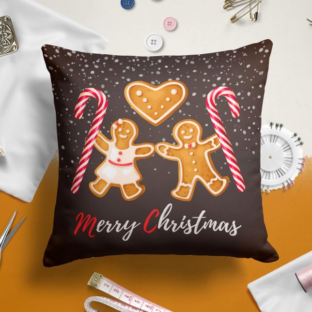 Gingerbread Pillow | Christmas Throw Pillow (Creator Uploaded)