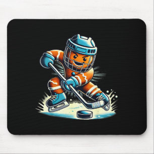 Gingerbread Playing Ice Hockey Lovers Boys Girls C Mouse Mat