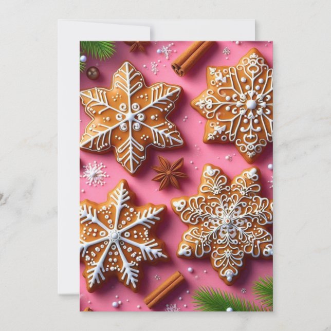 Gingerbread post card! holiday card (Front)