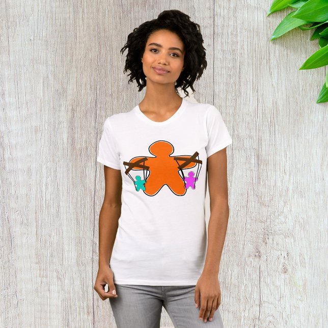 Gingerbread Puppet Master Controlling Characters T-Shirt (Creator Uploaded)