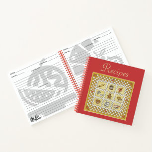 Gingerbread Recipe Cookbook Gift Notebook