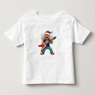 Gingerbread Rock Guitar Christmas 2026 Holiday Toddler T-Shirt
