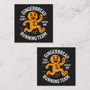 Gingerbread Running Team Card