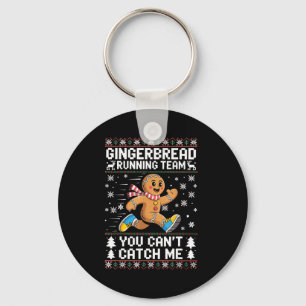 Gingerbread Running Team Christmas Run Runner Funn Key Ring