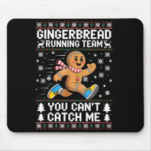 Gingerbread Running Team Christmas Run Runner Funn Mouse Mat
