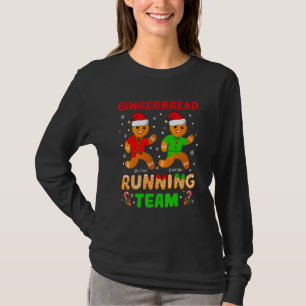 Gingerbread Running Team Gingerbread Cookie Christ T-Shirt