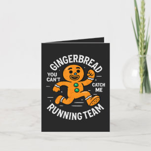 Gingerbread Running Team Holiday Card