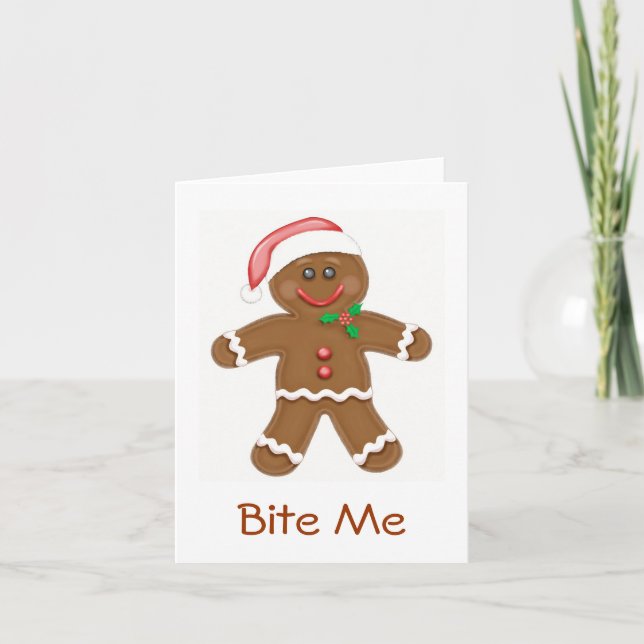 Gingerbread Santa Card (Front)