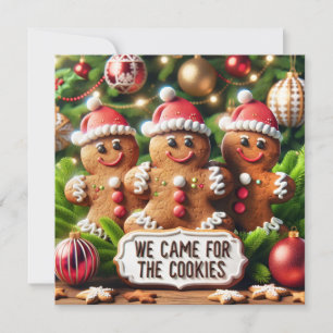 Gingerbread Santa Claus Holiday Card
