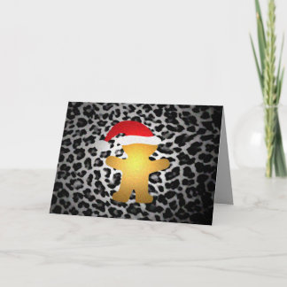 Gingerbread Santa Gone Wild Holiday Card