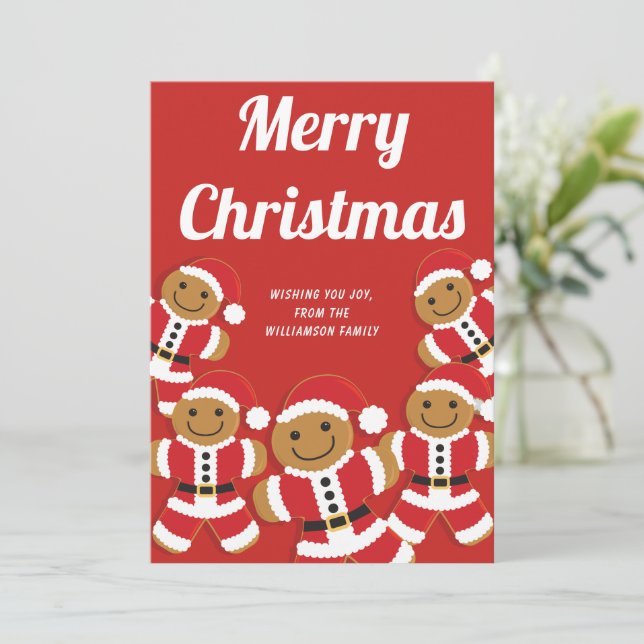 Gingerbread Santa Holiday Christmas (Standing Front)