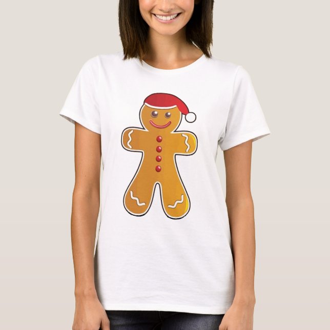 Gingerbread Santa T-Shirt (Front)