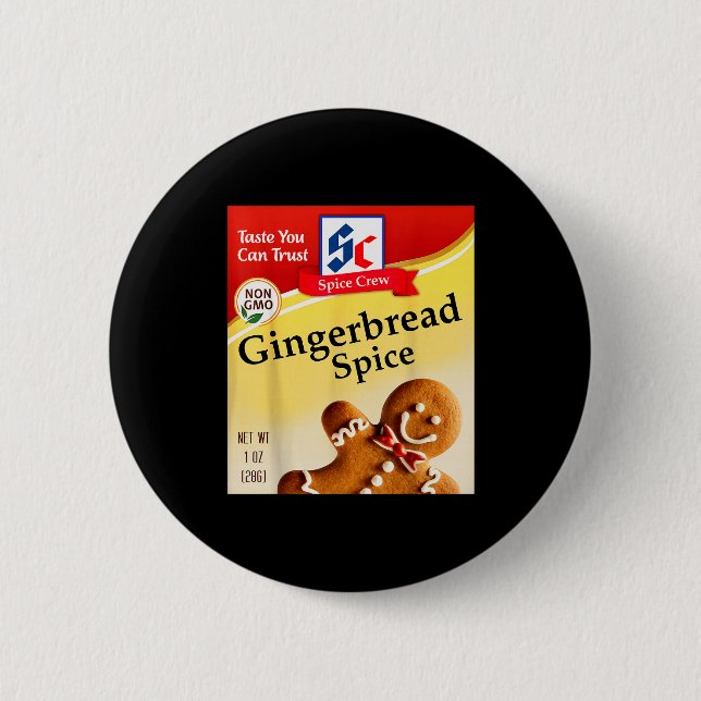 Gingerbread Sce Condiment Sce Costumes Group Match 6 Cm Round Badge (Front)